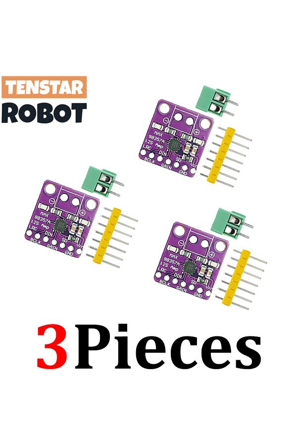 Choice-3pcs MAX98357 TENSTAR 3pcs Max98357 I2S 3W Class D Amplifier Breakout Interface Dac Decoder Module F 1