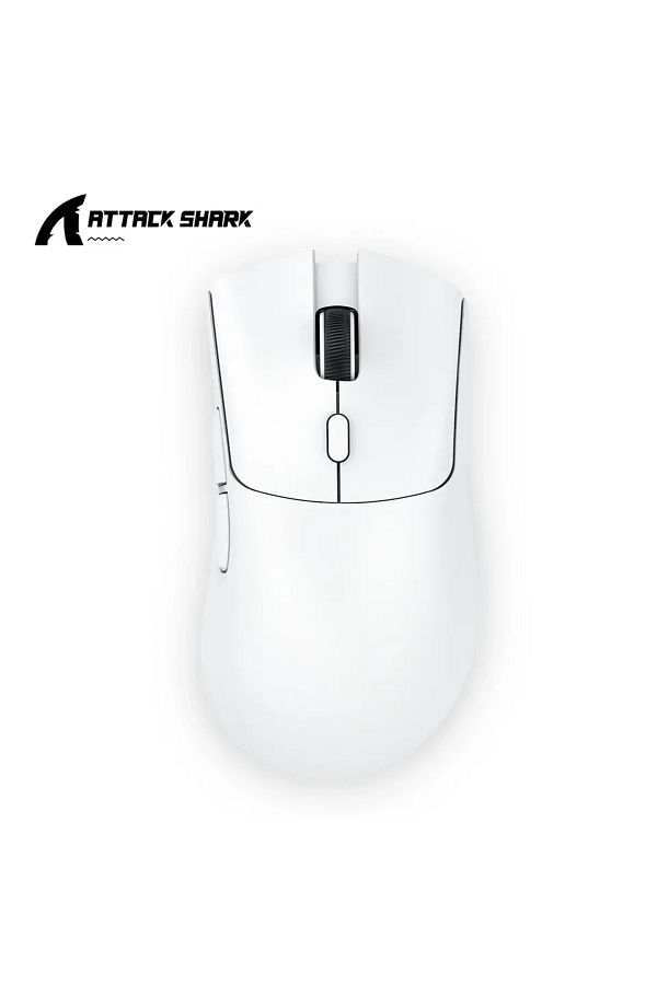 Choice-White Attack Shark R1 18000dpi Wireless Bluetooth Mouse, Ultra Lightweight Ergonomic Design Mouse, P 1