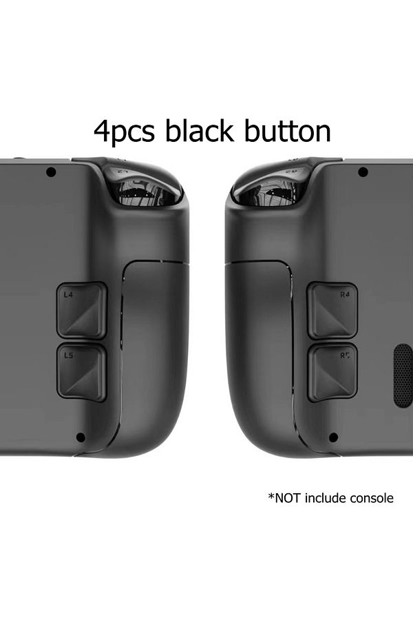 Choice-Black 4PCS Back Button Enhancement Set for Steam Deck OLED Games Console Grip Improvement Button Pro 1