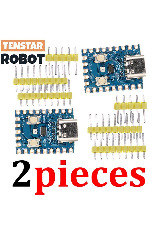 Choice-2pcs RP2040-ZERO TENSTAR 2pcs RP2040-Zero Module RP2040 for Raspberry Pi Microcontroller PICO Develo 1