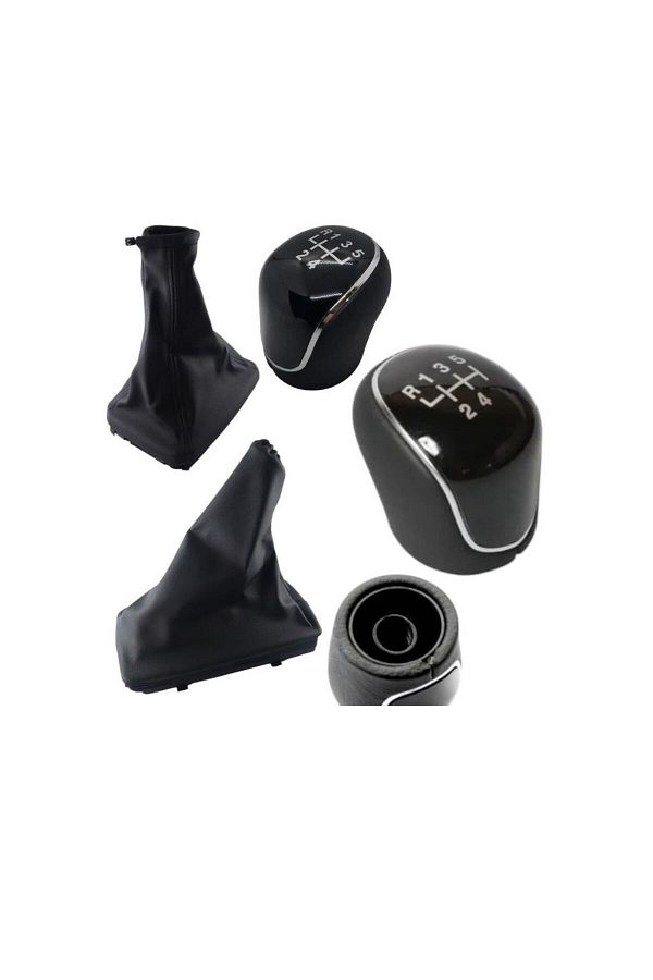 ZETOTO-Corsa C Gear Shift Gaiter Handbrake Gaiter 5 Forward Leather Shift Knob Set of Three 1