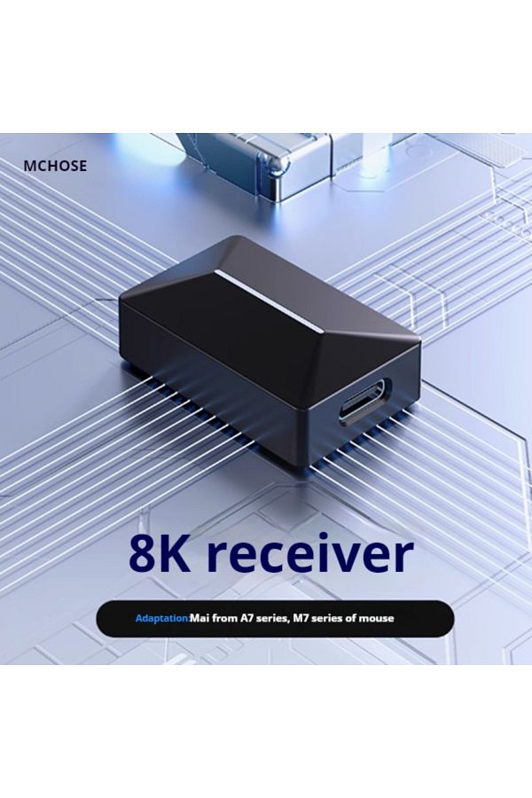 Choice-8K receiver MCHOSE A7 Ultra Mouse Esports GamesThree Modes Pro Wireless Bluetooth PAW3395 Lightweigh 1