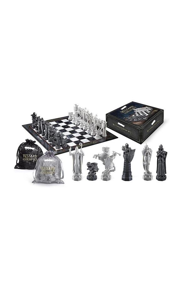 Miniso-Black Harry Potter Anime Figure A Set Wizard Chess Figure Board Game Action Figure Desk Ornament Chi 1