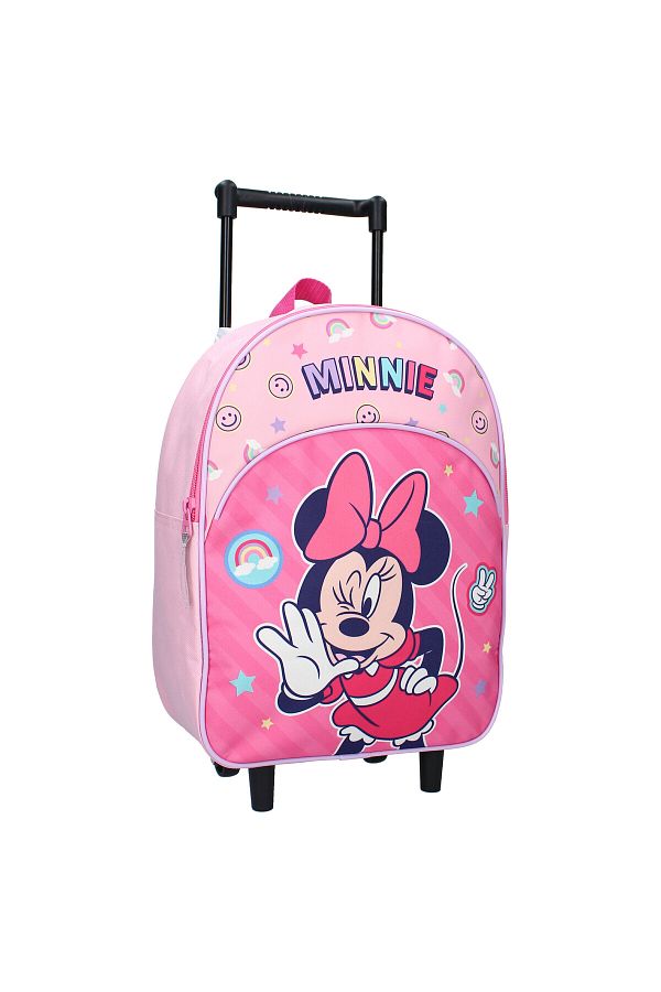 Minnie Mouse-Multicolored trolley, with one compartment, 33x25x12 cm, adjustable straps, Glam It Up, Minnie Mouse 1
