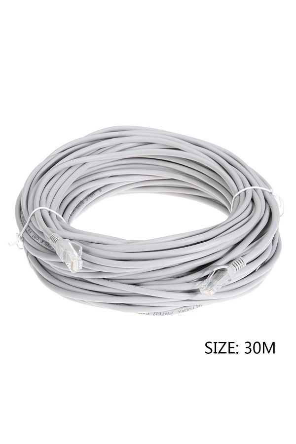 ALLOYSEED-كابل إيثرنت بطول 30 مترًا، كابل شبكة Rj45 عالي السرعة، جهاز توجيه، كمبيوتر محمول، جهاز توجيه، مراقبة Rj45 1