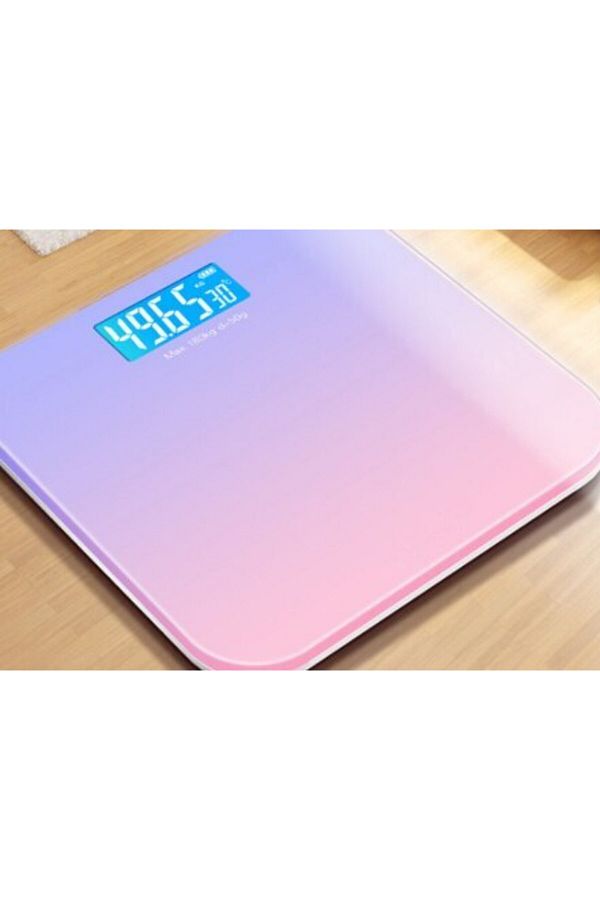 Choice-Gradient Purple Gradient Color Intelligent Lcd Electronic Scale Digital Display Glass Weight Scale B 1