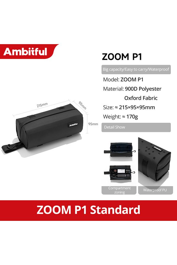 AMBITFUL-Zoom P1 Ambitful P1 Portable Camera Storage Soft Bag for DJI Osmo Pocket 3 Insta360 GoPro 10 Protect 1