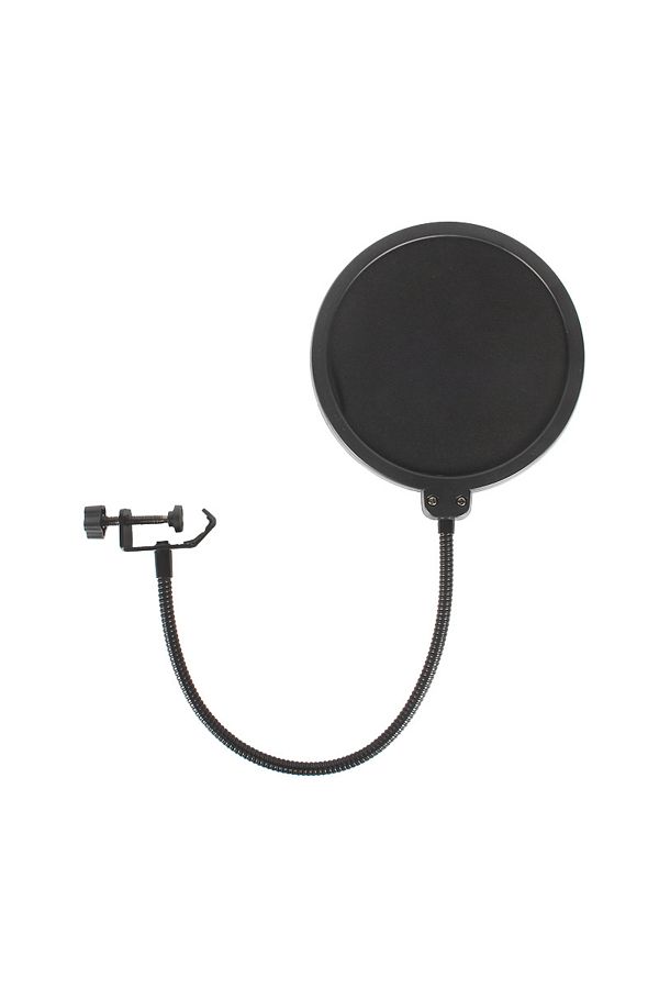 Choice-15.5cm large diameter*black JIY Large Double-layer Microphone Pop-up Cover karaoke Recording Broadca 1