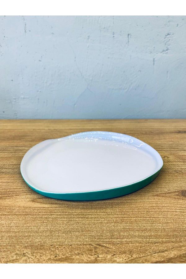 PERLAEVKAHVE-Ripple 28 cm Glass Serving Plate 1