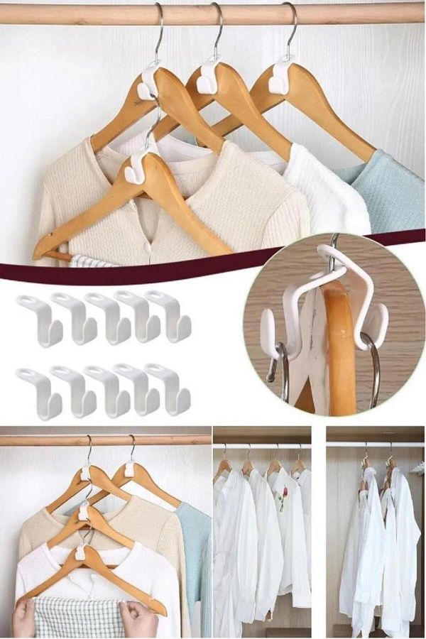 jetfast-30 Pieces Multi-Purpose Hanger Multiplexer Hook Hanger Duplicating Apparatus 1