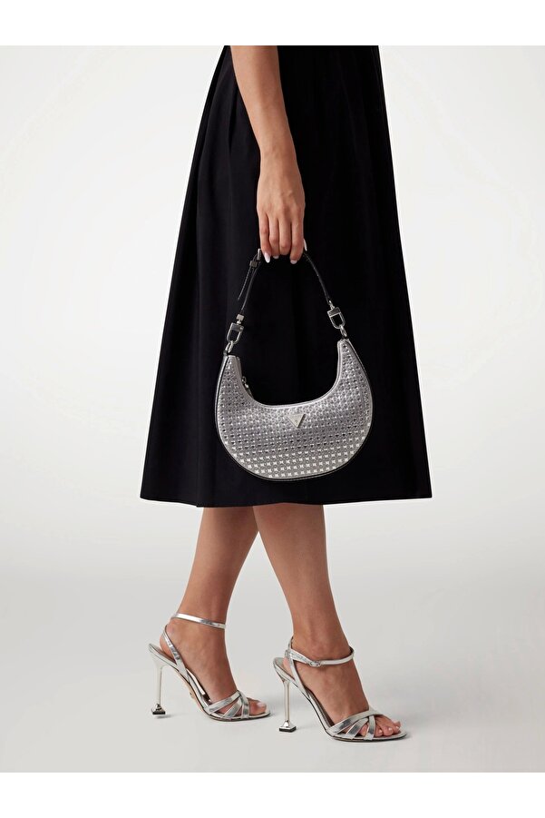 Bag Hwry92_05750_sil Lua Guess Handtasche Schwarz Silber Guess LUA