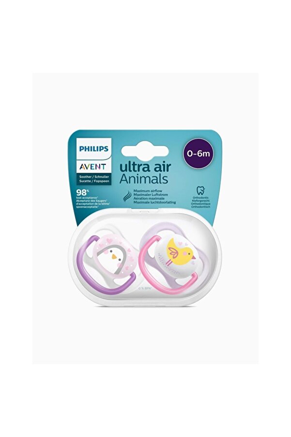 Philips Avent Ultra Air Emzik 0-6 ay Kız, SCF080/06
