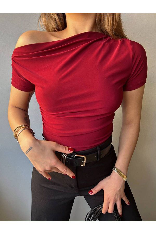 SEVENLINE-Women's Two Ways to Wear Crop T-Shirt 1