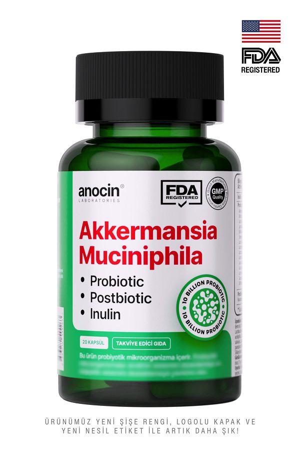 anocin-Akkermansia Muciniphila Probiotic - With Prebiotic and Postbiotic Attachments, Inulin Included, X6 Times More Akkermansia 1