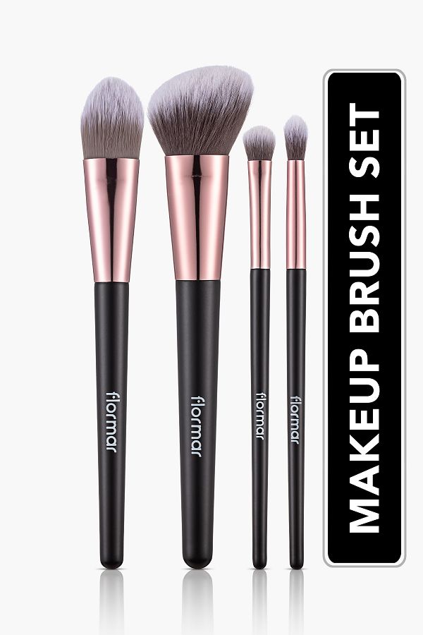 Flormar-4-Piece Makeup Brush Set (Blush-Foundation-Shadow-Crease) - Makeup Brush Set - 012 -8690604597772 1