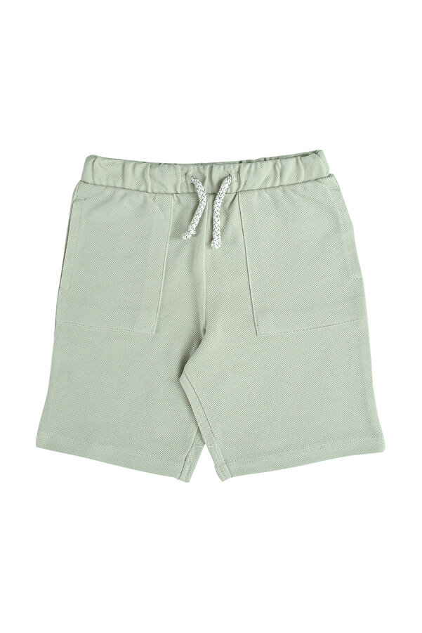 Kyron %100 Pamuk Bağcıklı Cepli Bebek Örgü Şort / Yumuşak ve Rahat Kumaş / Farklı Renk Seçenekleriyle