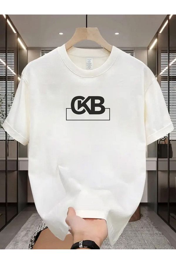 mooodcase-Unisex Oversize 100% Cotton Premium Crew Neck Short Sleeve White T-Shirt 1