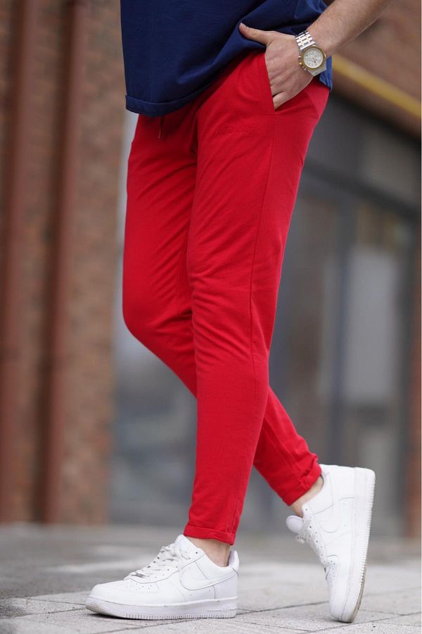 Madmext-Plain Basic Red Tracksuit 2925 1