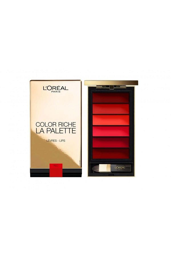 L'Oreal Paris-Loreal Color Riche Lipstick Palette, La Palette, Red, 6 Colors 1
