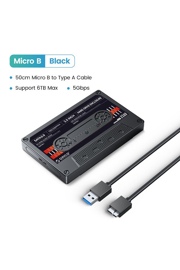 Orico-USB3.0 Black ORICO 2.5'' HDD Enclosure SATA to USB3.0 External Hard Drive Case for SSD Disk HDD Box 1