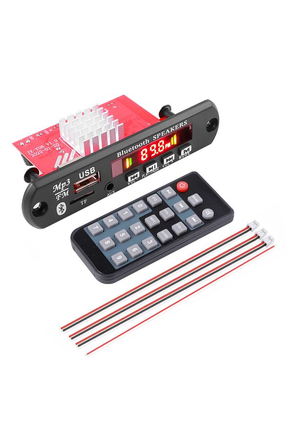 Kebidumei-Big Remote Control 2*60W Stereo Bluetooth 5.0 MP3 Player Decoder Board 12V 120W Amplifier Car FM Rad 1