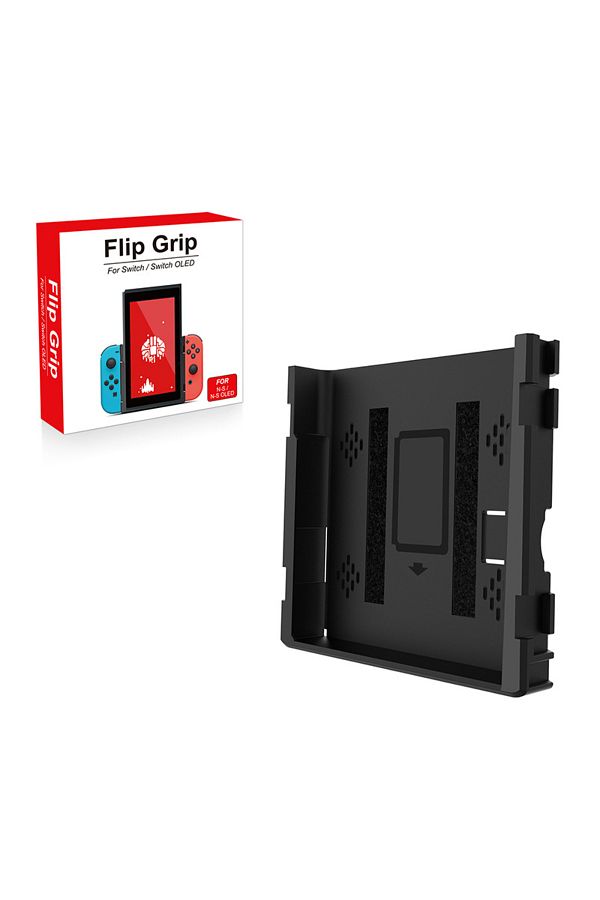 karbeen-black Grip Flip Vertical Bracket for Nintendo Switch OLED/Switch Game Console, Adaptive Vertical Scr 1