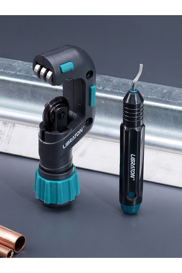 Choice-with Deburring Tools Libraton 5/32” to 1-1/4” Outer Diameter Pipe Cutter,Tube Cutter with Deburring 1