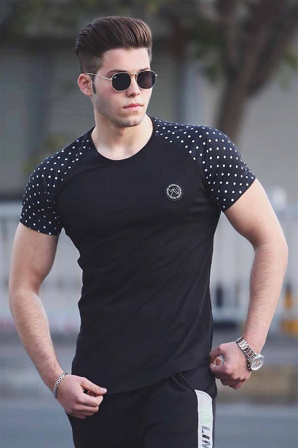 Madmext-Einfaches schwarzes T-Shirt 3011 1