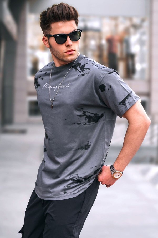 Madmext Smoked Over Fit Men's T-Shirt 5207