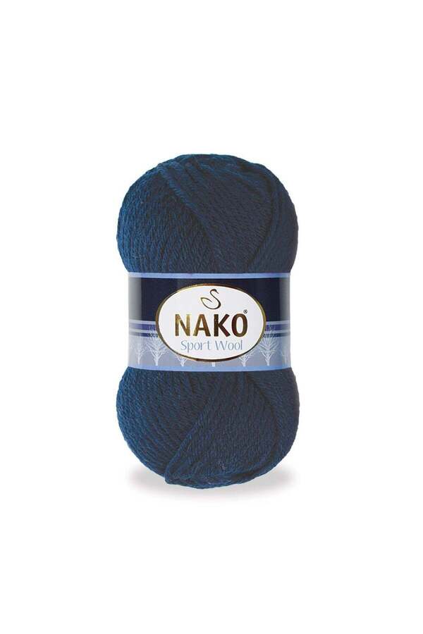 NAKO-5 Pieces Sport Wool 3088 Navy Blue Hand Knitting Threads Vest Cardigan Floss Scarf Sweater Thread 1