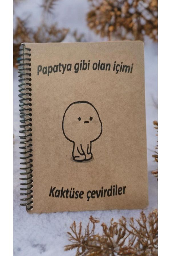makro-Eye-Free Unlined A5 Size (14.5*21 cm) 72 Sheets Notebook Fun and Emojis 1