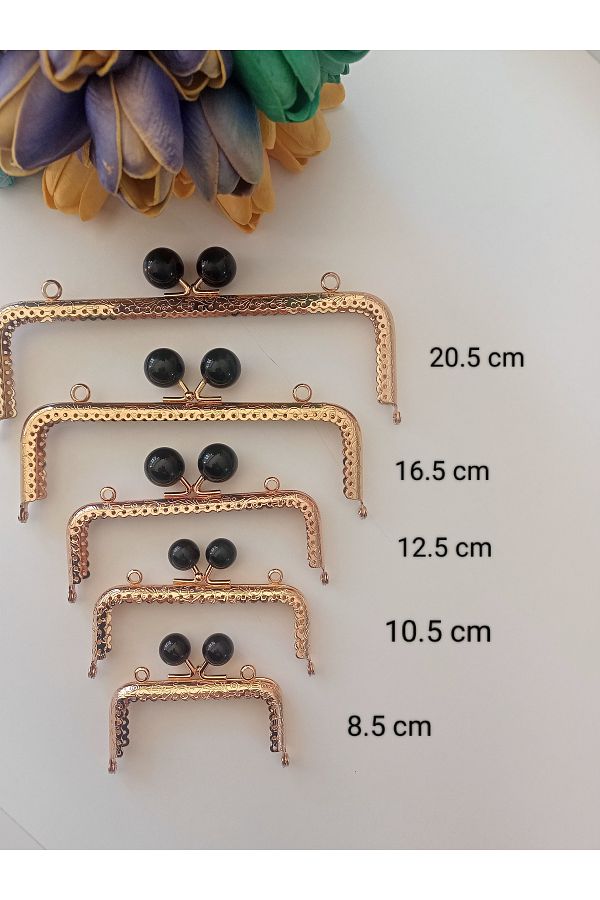 Sultan-Rectangular Beaded Bag Handle - 10.5 cm 1