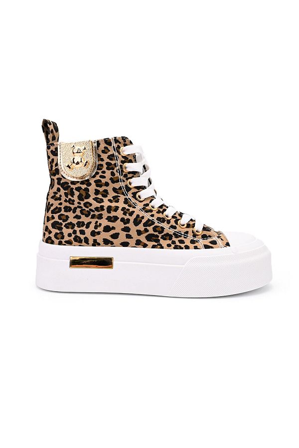 Tmall-Tenisi inalti de dama,cu talpa flatform,TD1282,Leopard 1