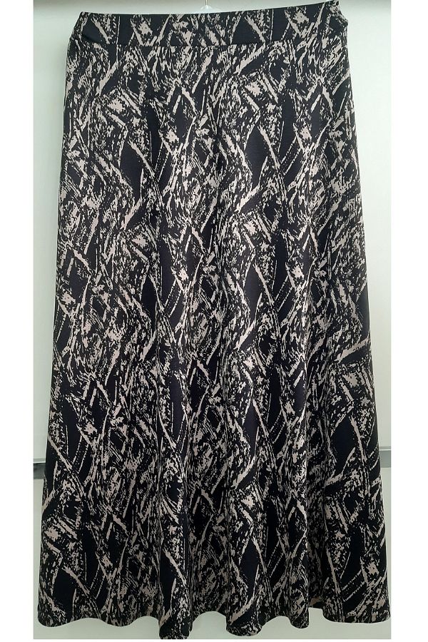 N.Y.YILDIZ-Star New 2 Pattern Lycra 1St Class Three Pieces Bell Model Elastic Waist Mother's Skirt Without Lining 1