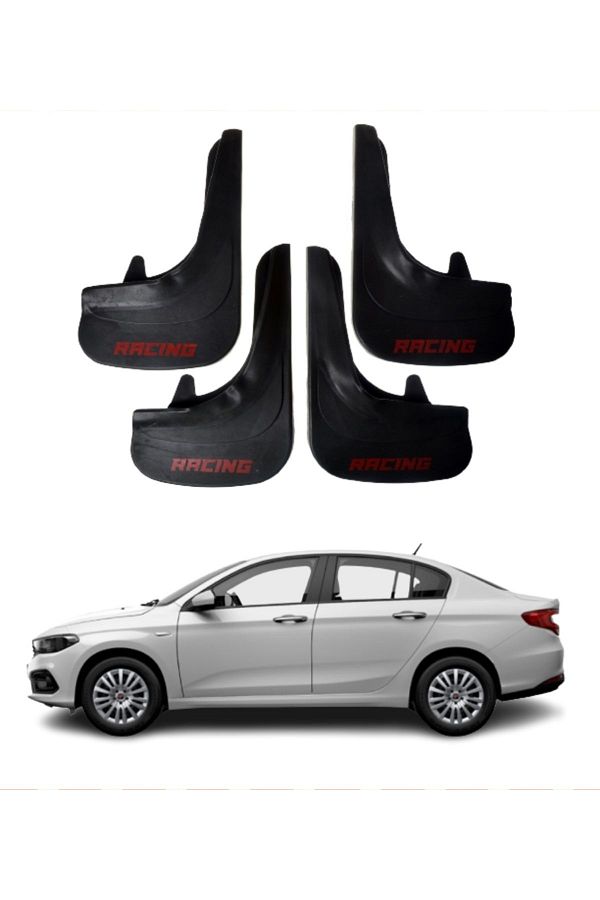 SONİKON LİNE-Fiat Egea Sd Compatible with All Cases Racing Written 4-Piece Gaiter Mudguard Mudguard Modified 1