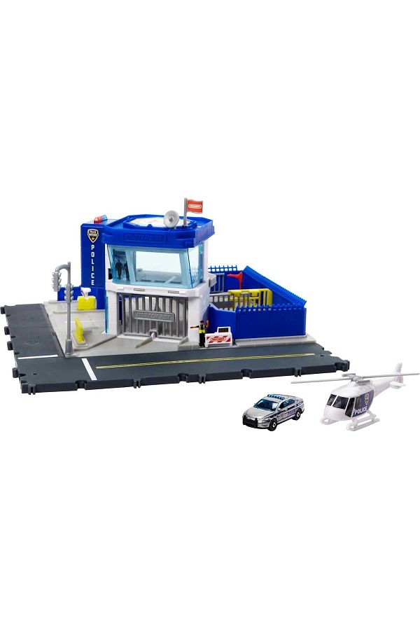 Mu Art Ahşap-T Action Drivers Game Set Police Station Walkie Talkie with Light and Sound 1