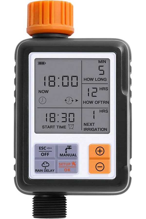 COOYA-Automatic Watering Timer, Set Watering Time, Lcd Display, Rainy Day Delay, 420g, Suitable for Garden 1
