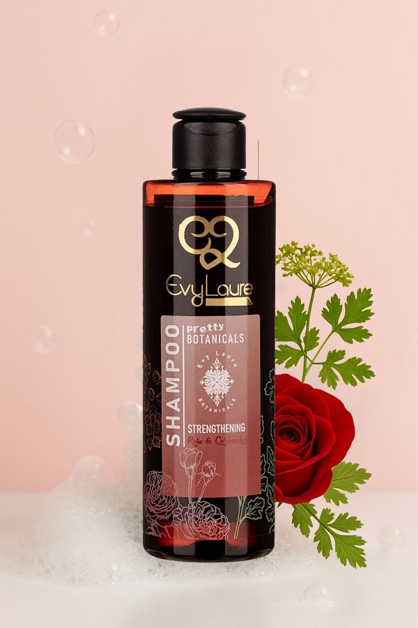 EvyLaure-Rose and Coriander Extract Shampoo - Anti-Dandruff & Moisturizing Botanicals - 225 ml 1