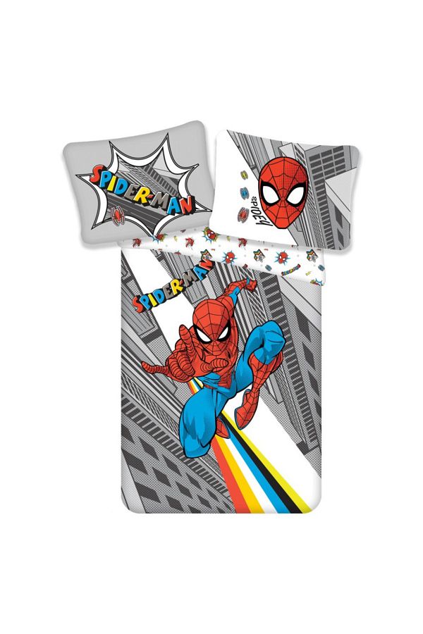 SPIDERMAN-2-piece bedding set, Duvet cover, 140x200 cm, pillowcase, 70x90 cm, Multicolor, Spiderman 1