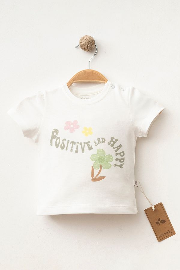 ciccimbaby-100% Cotton Positive Flower T-Shirt 1