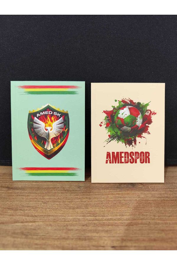 ZERYA-Amedspor Designed Notepad - Amed Spor Unlined Notepad (2 Notebooks) 1