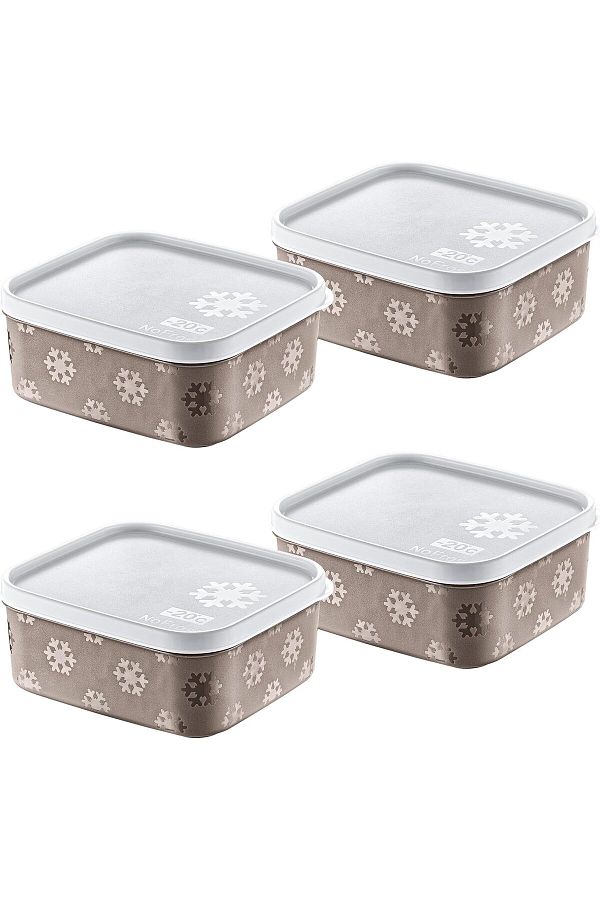 LUXE-Set of 4 No Frost Storage Container Terra (All Sizes) Lxshp 1055529 1