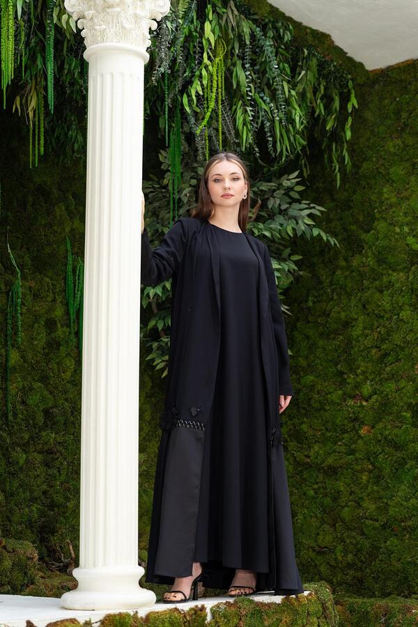 YAFA CLOTHING & ACCESSORIES Dressabaya Double Suit Black