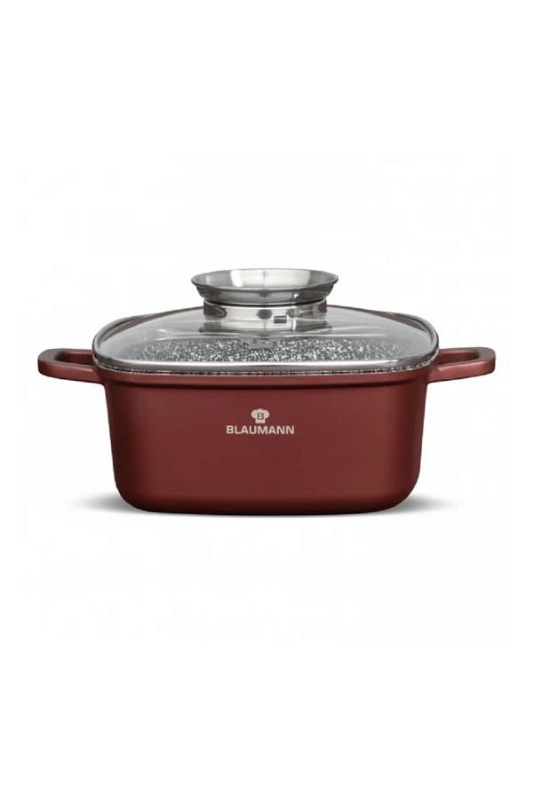 Blaumann-Square roaster pan with lid, size 24x10 cm, capacity 4.4 l, 3-layer ceramic coating 1