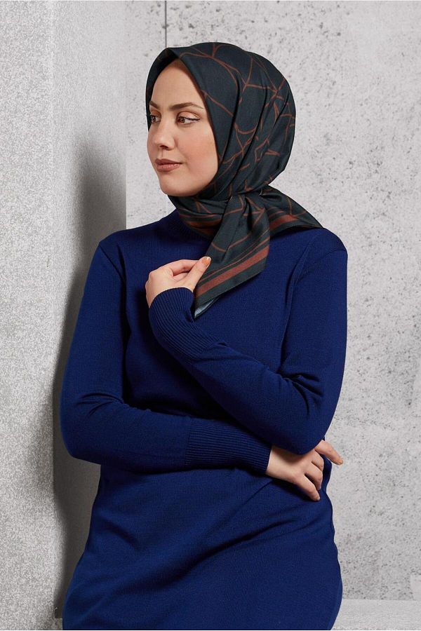 Alvina-Alvina Patterned Scarf 8507 - Small & Stylish 1