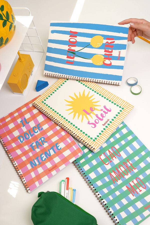 Matt Notebook-A4 Spiral School Notebook 80 sheets Set of 4 - Lined 1