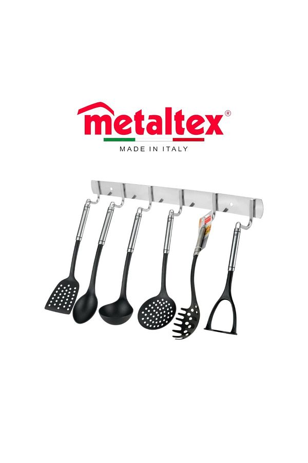 Metaltex-Honor Stainless Steel Kitchen Utensil Set 6-Piece Elegant & Durable Cooking Essentials 1