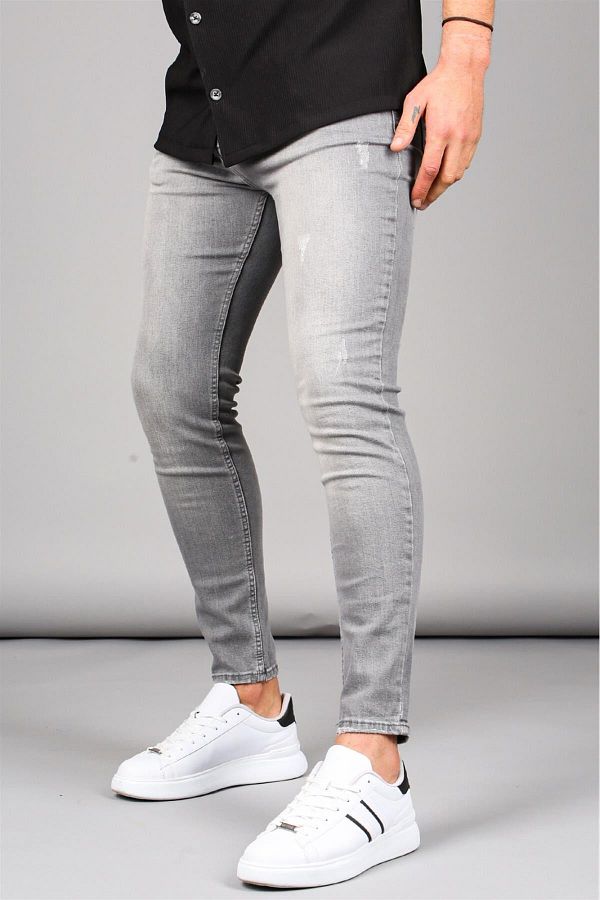 Madmext-Super Skinny Fit Smoked Jeans Mdx9006 1