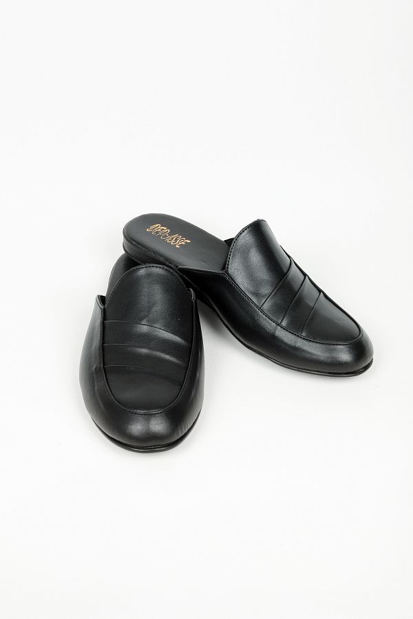 DEPASSE-Black Men's Home Guest Dowry and Groom Slippers 1