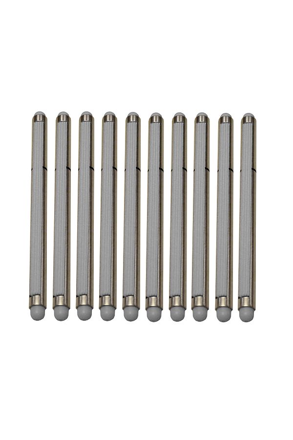 G Golden Case-Set of 10, 2 in 1 Stylus with Cap and Elastic, Gray 1